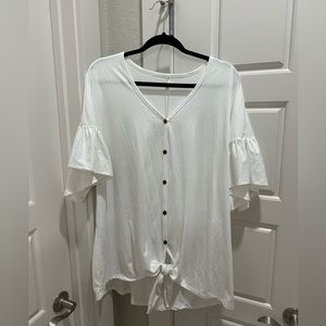 Pinkblush Button Front Top NWT